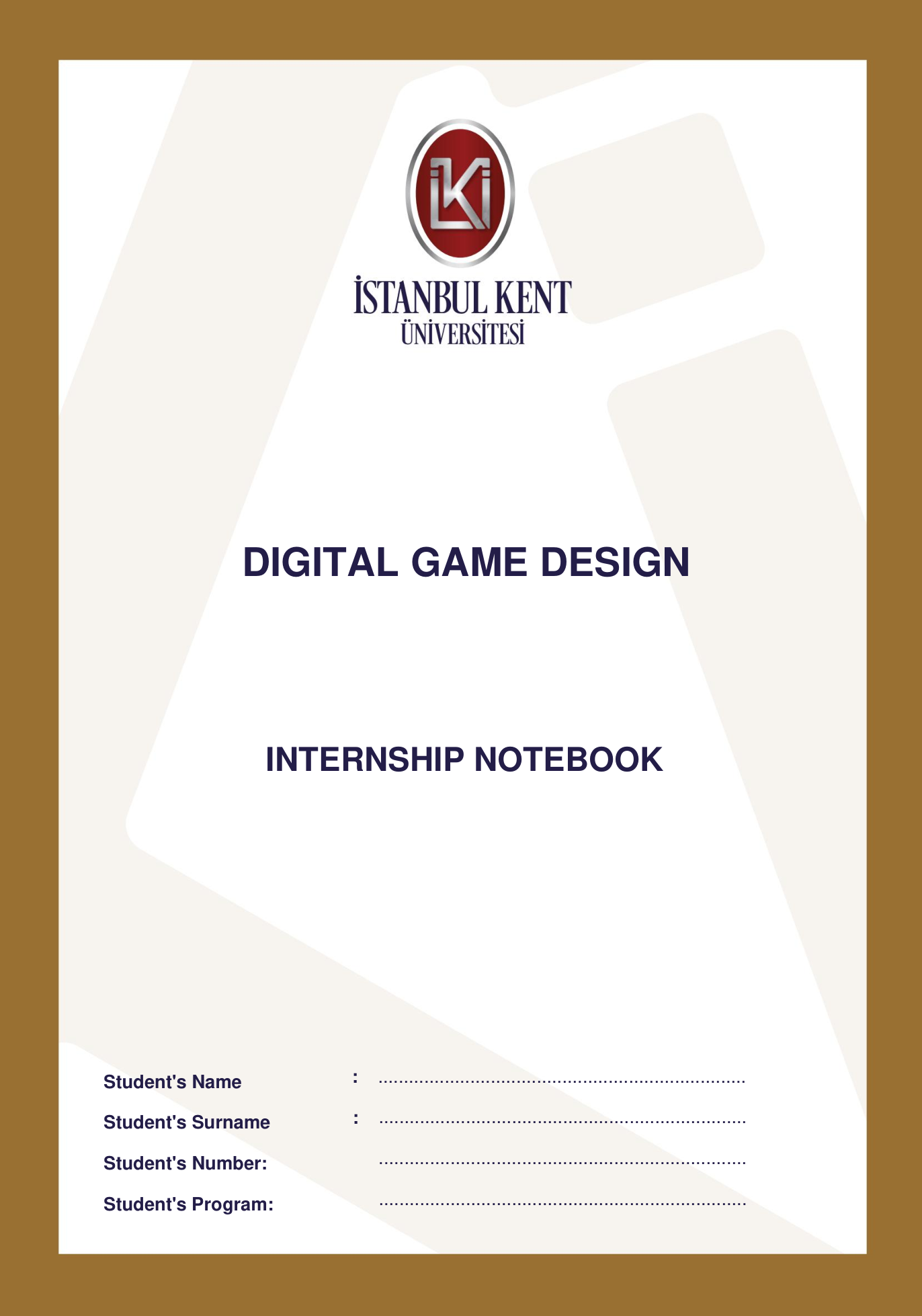 Internship Notebook in English