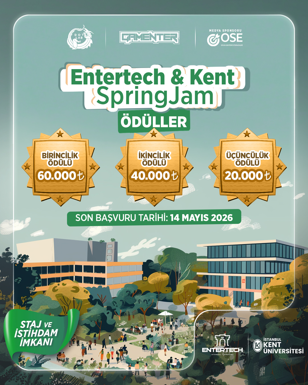 Entertech & Kent SpringJam 2026 awards poster
